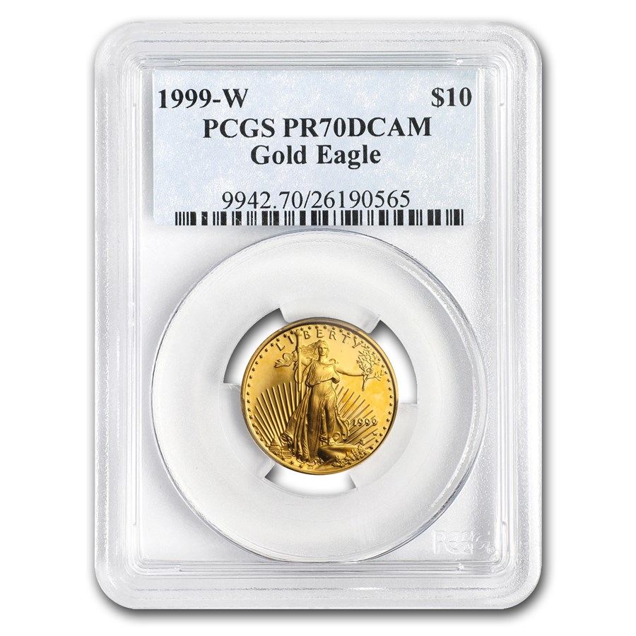 1999-W 1/4 oz Proof American Gold Eagle PR-70 PCGS