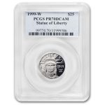 1999-W 1/4 oz Proof American Platinum Eagle PR-70 PCGS