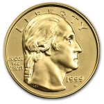 1999-W Gold $5 Commem George Washington BU (Capsule Only)
