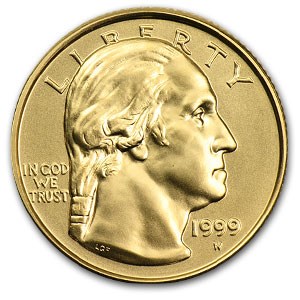 1999-W Gold $5 Commem George Washington BU (Capsule Only)