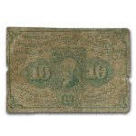 1st Issue Fractional Currency 10 Cents VG (Fr#1242)