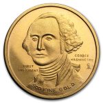 2.3 gram Gold Round - George Washington Bicentennial Medal