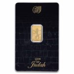 2.5 gram Gold Bar - Holy Land Mint Lion of Judah (In Assay)