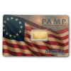 2.5 gram Gold Bar - PAMP 250th Anniversary of the USA