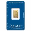 2.5 gram Gold Bar - PAMP Suisse Lady Fortuna (Vintage, In Assay)