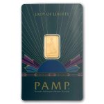 2.5 gram Gold Bar - PAMP Suisse Lady of Liberty (In Assay)