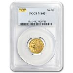 $2.50 Indian Gold Quarter Eagle MS-65 PCGS