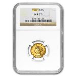 $2.50 Liberty Gold Quarter Eagle MS-62 NGC/PCGS
