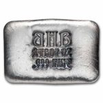 2 oz Hand Poured Silver Bar - Black Hand Bullion