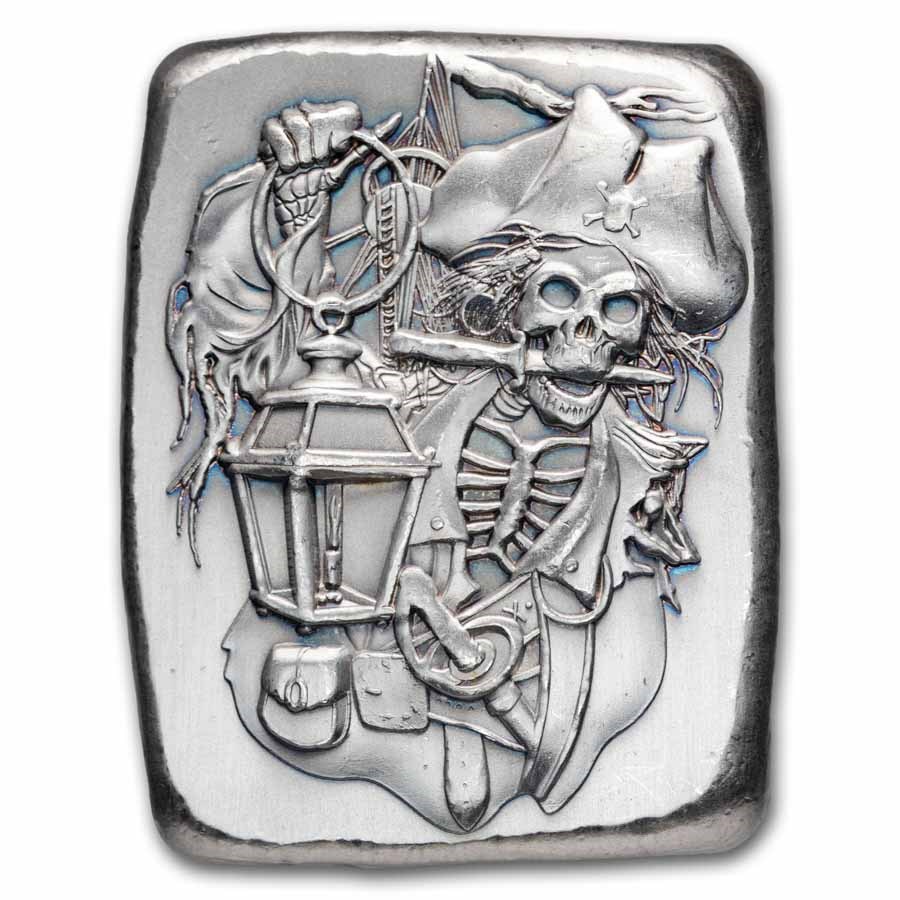 2 oz Hand Poured Silver - Ghost Lantern