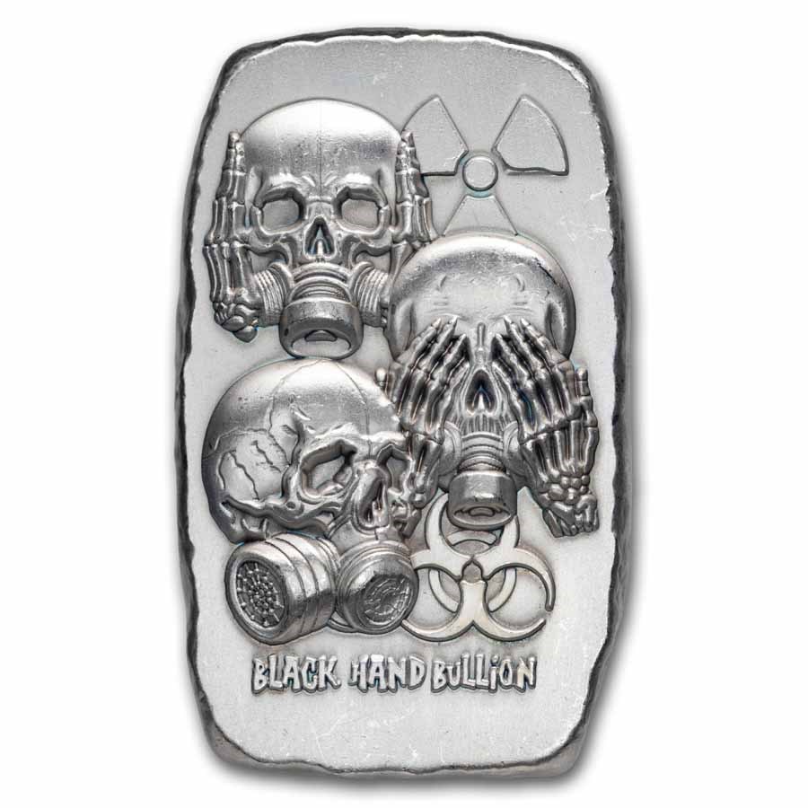 2 oz Hand Poured Silver - No Evil