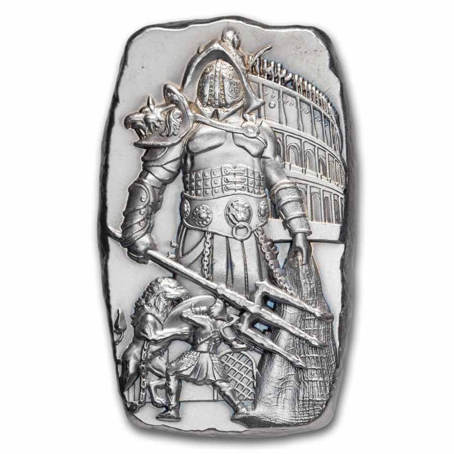 2 oz Hand Poured Silver - The Gladiator
