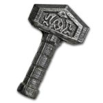 2 oz Hand Poured Silver - Viking Hammer