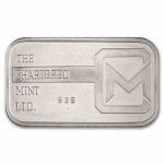 2 oz Platinum Bar - The Chartered Mint Ltd. (Mocatta Metals Corp)