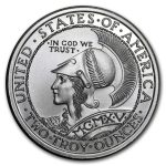 2 oz Silver High Relief Round - Panama-Pacific