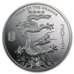 2 oz Silver Round - APMEX (2012 Year of the Dragon)