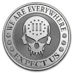 2 oz Silver Round - Deuce Head Four Skull (Type I)