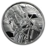 2 oz Silver UHR Round - American Landmark Series: Liberty Island