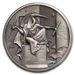 2 oz Silver UHR Round - Egyptian Gods Series: Thoth (Antiqued)