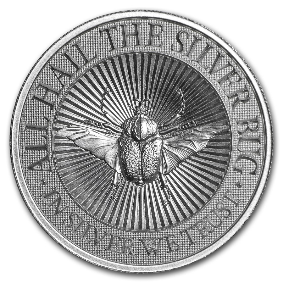 2 oz UHR Silver Round - The Silver Bug: Goliath Beetle