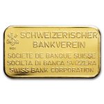 20 gram 999.9 Gold Bar - Swiss Bank Corporation