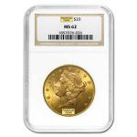 $20 Liberty Gold Double Eagle MS-62 PCGS/NGC (Pre-1900)