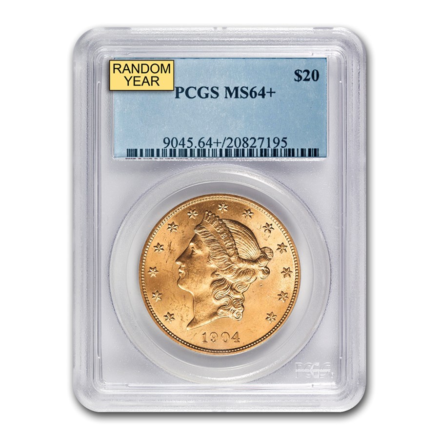 $20 Liberty Gold Double Eagle MS-64+ PCGS (Random)