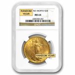 $20 St Gaudens Gold Double Eagle MS-64 NGC (Random)