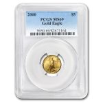 2000 1/10 oz American Gold Eagle MS-69 PCGS