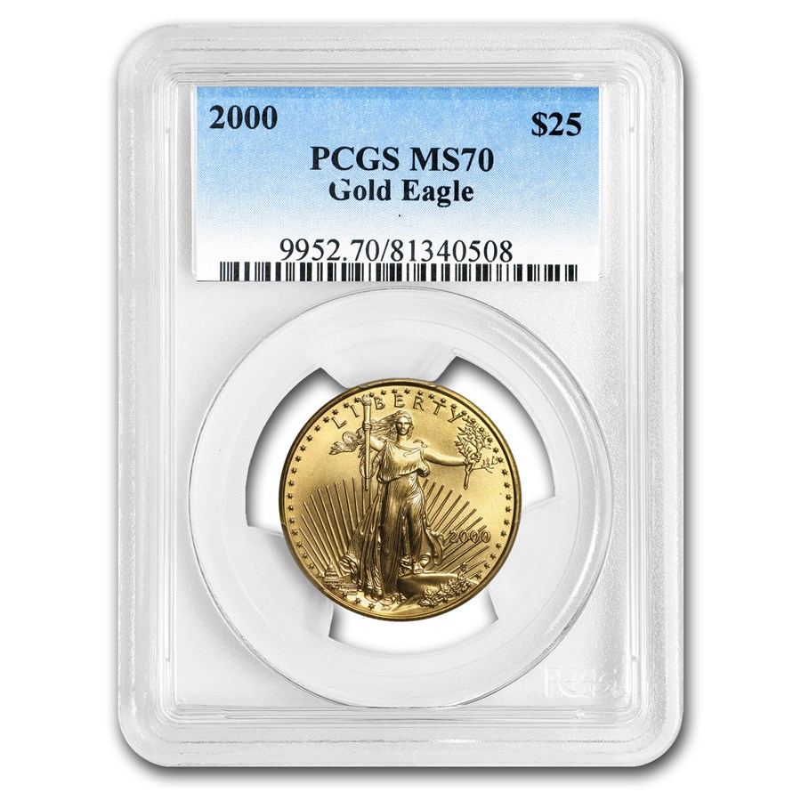 2000 1/2 oz American Gold Eagle MS-70 PCGS