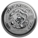2000 AUS 10 oz Silver Lunar Year of the Dragon BU