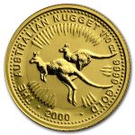 2000 Australia 1/10 oz Gold Nugget BU