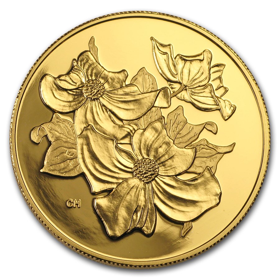 2000 Canada Gold $350 Pacific Dogwood .99999 Proof (Coin Only)