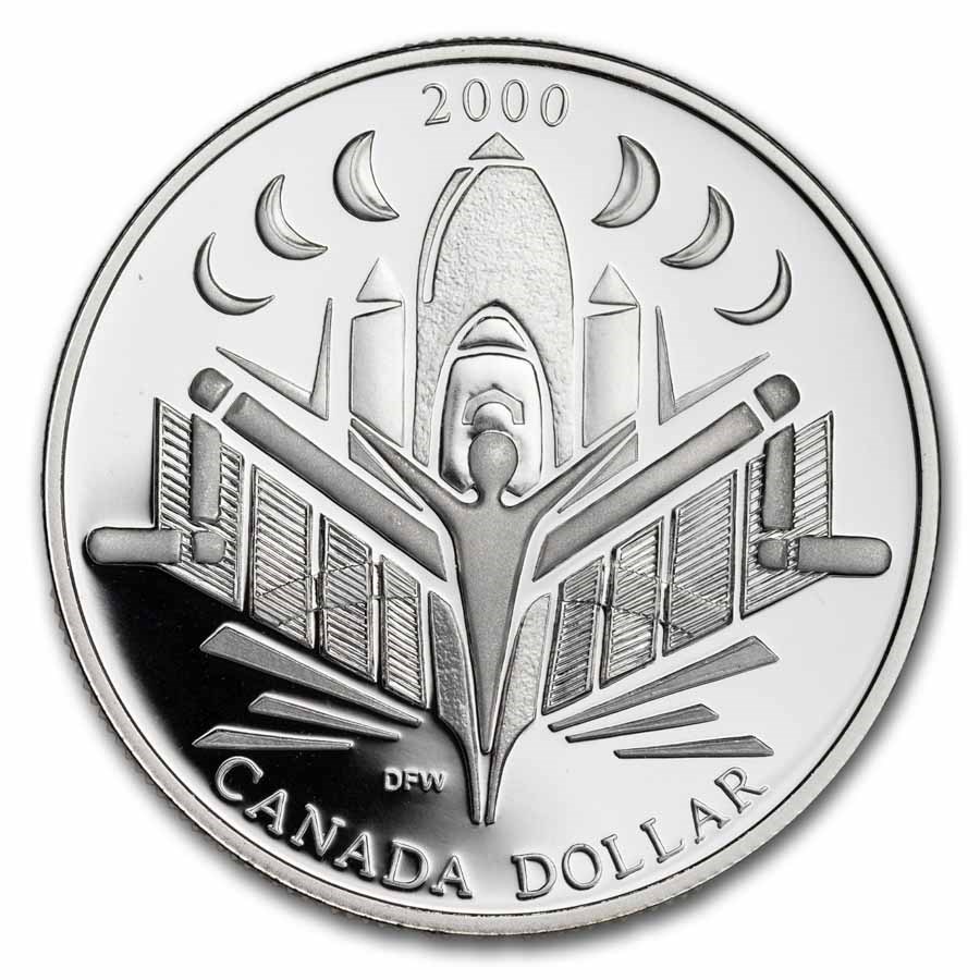 2000 Canada Silver Dollar Proof (Space Exploration)
