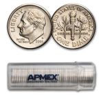 2000-D Roosevelt Dime 50-Coin Roll BU