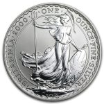 2000 Great Britain 1 oz Silver Britannia BU