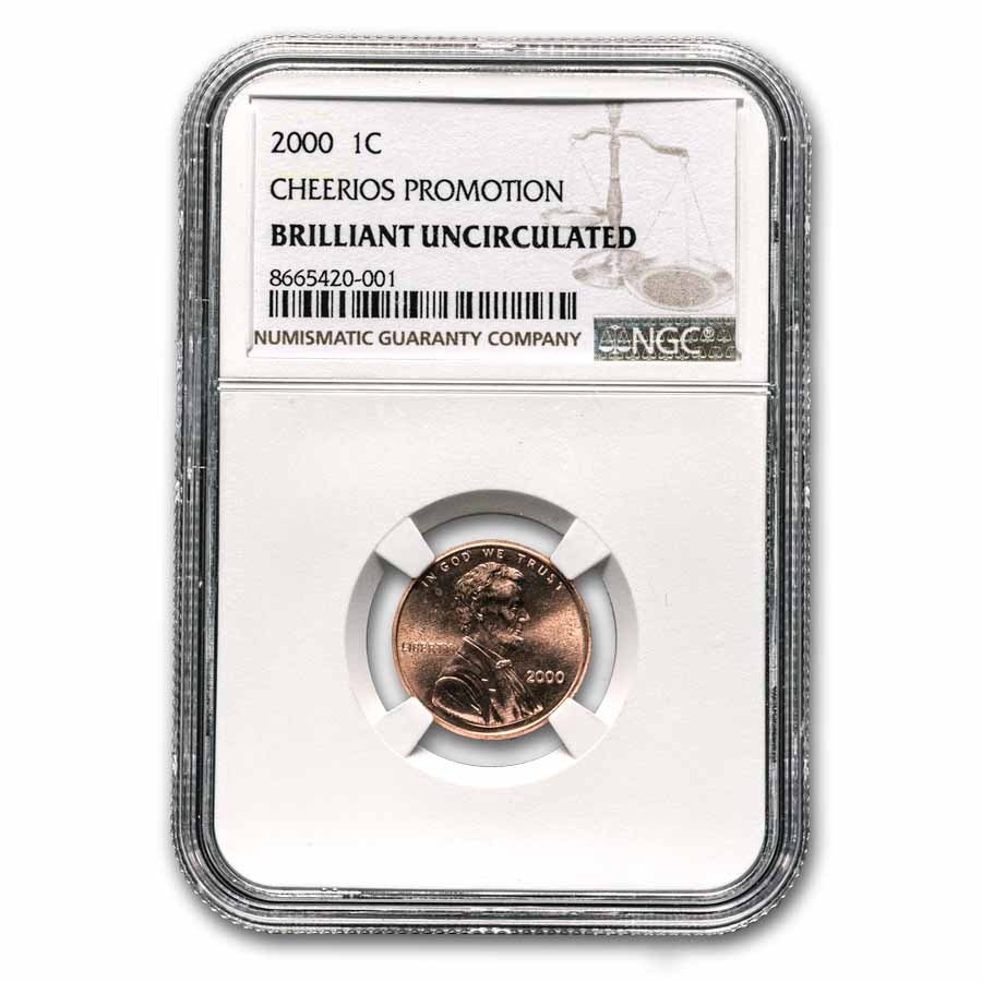 2000 Lincoln Cent Cheerios Cent BU (Red)