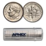 2000-P Roosevelt Dime 50-Coin Roll BU