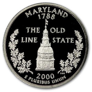 2000-S Maryland State Quarter Gem Proof