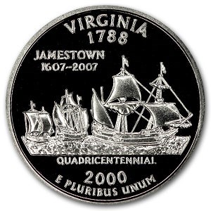 2000-S Virginia State Quarter Gem Proof
