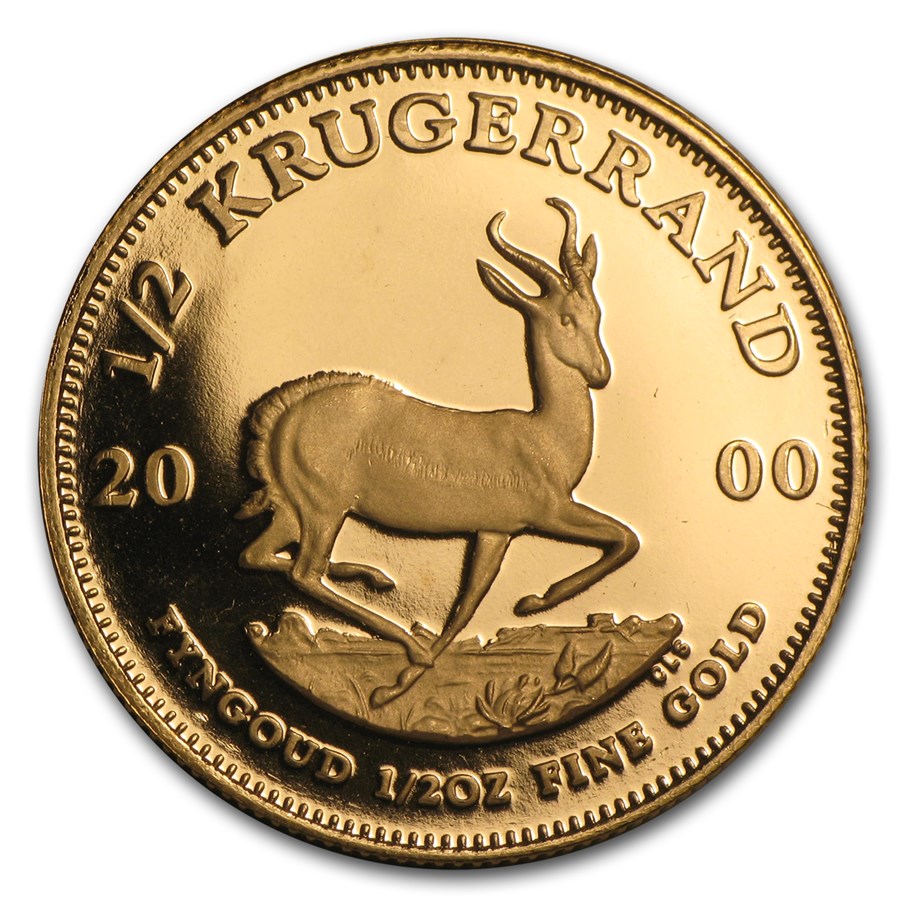2000 South Africa 1/2 oz Proof Gold Krugerrand