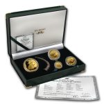 2000 South Africa 4-Coin Gold Natura Sable Antelope Proof Set