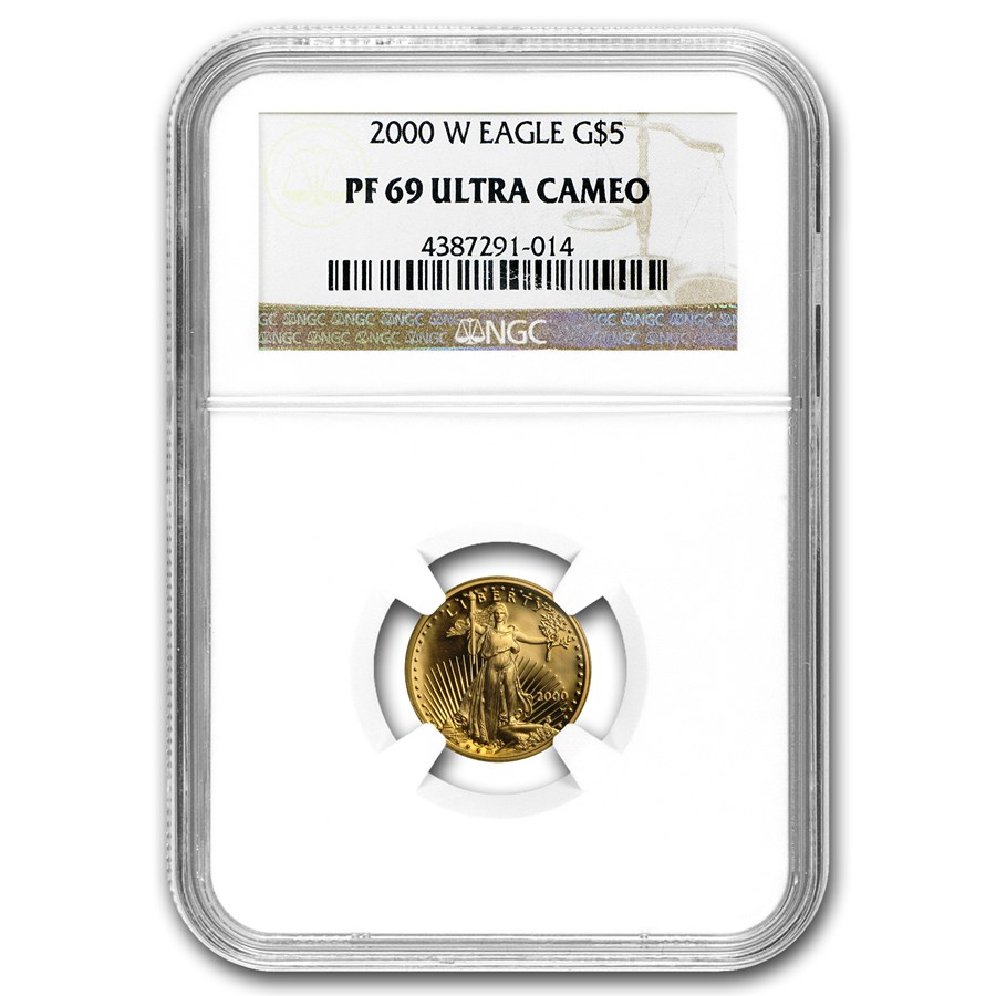 2000-W 1/10 oz Proof American Gold Eagle PF-69 NGC