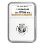 2000-W 1/10 oz Proof American Platinum Eagle PF-70 NGC