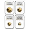 2000-W 4-Coin Proof American Gold Eagle Set PF-70 NGC