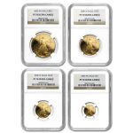 2000-W 4-Coin Proof American Gold Eagle Set PF-70 NGC