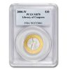 2000-W Gold/Platinum $10 Commem Library of Congress MS-70 PCGS