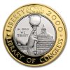 2000-W Gold/Platinum $10 Commem Library of Congress Pf (Box/COA)