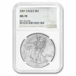 2001 American Silver Eagle MS-70 NGC