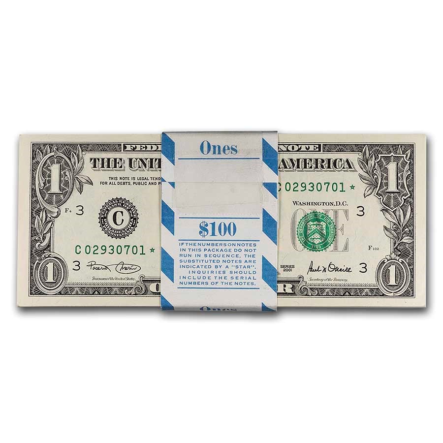 2001* (C-Phila) $1 FRN CU (Fr#1926-C*) Star, 100 Consec